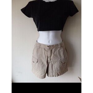 Access Women's Khaki Tan Cargo Hiking Shorts Size 7 Pockets